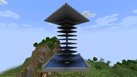 Basic Survival Mob Farm Minecraft schematic