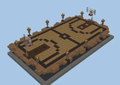 Basketball Court Minecraft schematic