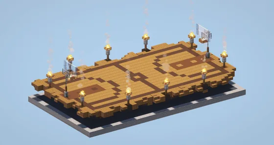 Basketball Court Minecraft schematic