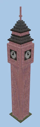 Big Ben Clock Tower Minecraft schematic preview