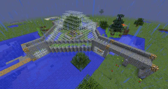 Bio-Dome Greenhouse Minecraft schematic