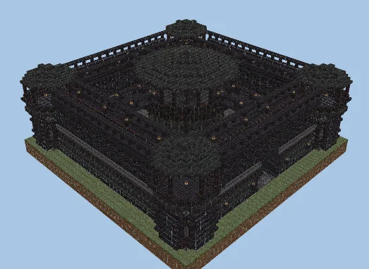 Black Castle Structure Minecraft schematic