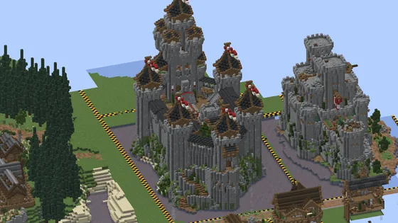 Black Island Fortress Castle Minecraft schematic