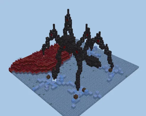 Black Spider Structure Minecraft schematic preview