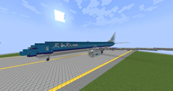 Boeing 737 Aircraft Replica Minecraft schematic