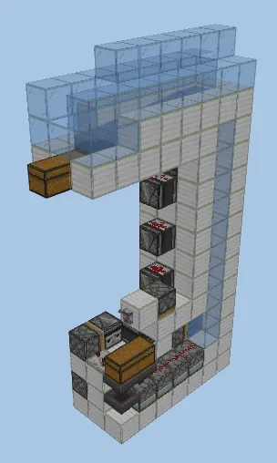 Bonemeal Kelp Farm Module Minecraft schematic