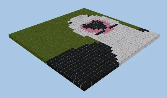 Bull Terrier Pixel Art Meme Minecraft schematic preview