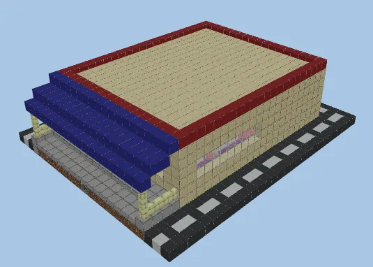 Burger King Restaurant With Drive-Thru Minecraft schematic