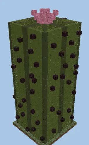 Simple AFK Cactus Farm Minecraft schematic