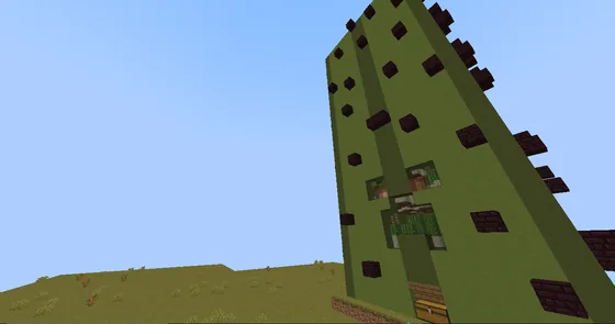Simple AFK Cactus Farm Minecraft schematic