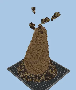 Candyland Volcano Minecraft schematic
