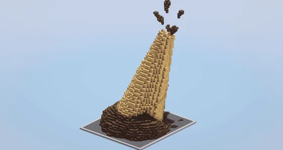 Candyland Volcano Minecraft schematic