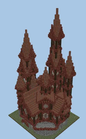 Medium Fantasy Medieval Castle Minecraft schematic preview