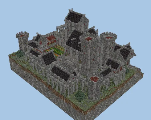Castle Mountain Fortress Minecraft schematic
