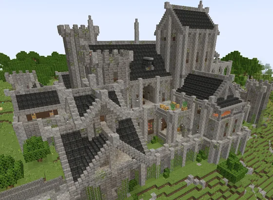 Castle Mountain Fortress Minecraft schematic