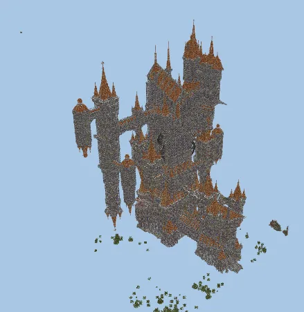 Castlevania Castle Structure Minecraft schematic