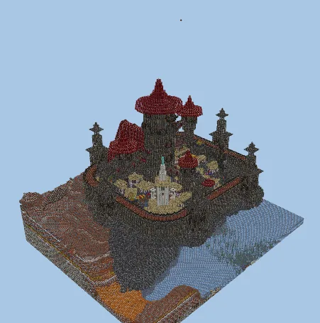 Castlevania Dracula Castle Minecraft schematic preview