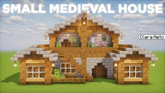 Charming Medieval Starter Home Schematic Minecraft schematic