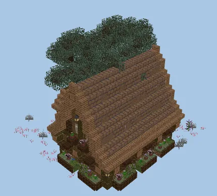 Cherry Blossom Cottage House Minecraft schematic