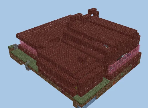 Cherry Blossom Home With Storage Minecraft schematic