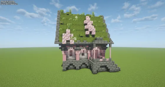 Cherry Blossom Survival Dwelling Minecraft schematic