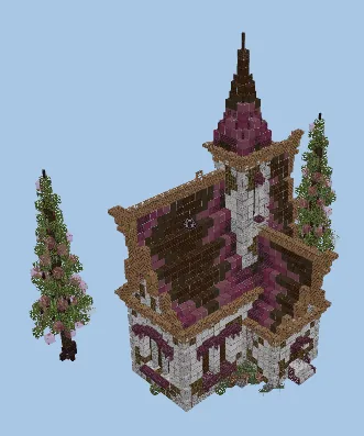 Cherry House Build Minecraft schematic preview