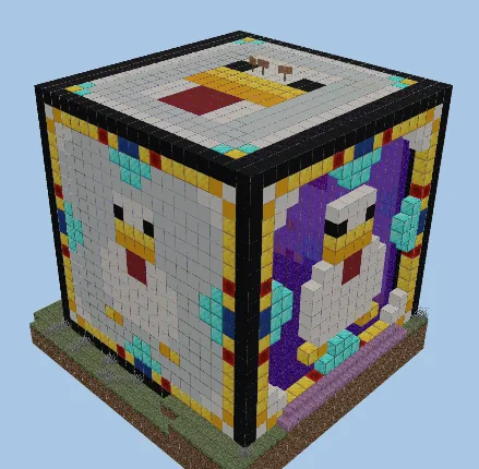 Chicken Block Structure Minecraft schematic