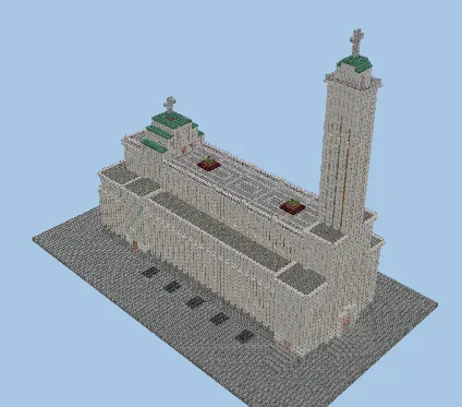 Christ Resurrection Church Minecraft schematic preview