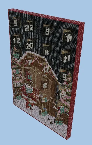 Christmas Advent Calendar Build Hacks Minecraft schematic