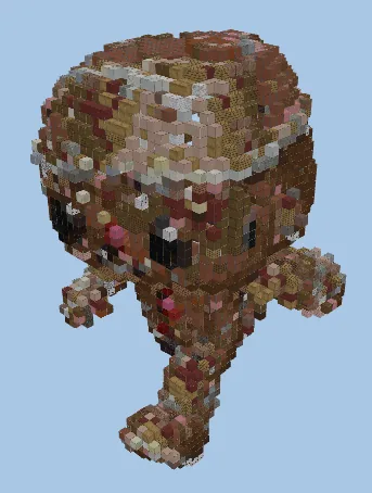 Christmas Gingerbread Man Minecraft schematic preview