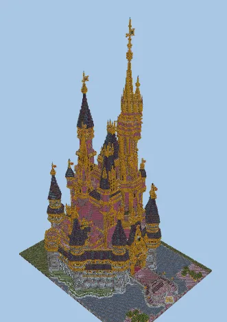 Cinderella Castle Minecraft schematic preview