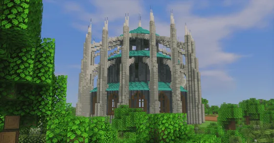 Circular Gothic Cathedral Minecraft schematic