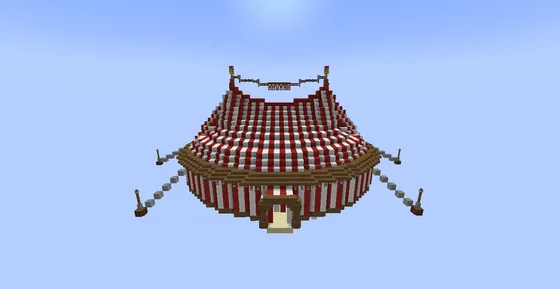 Circus Tent Structure Minecraft schematic