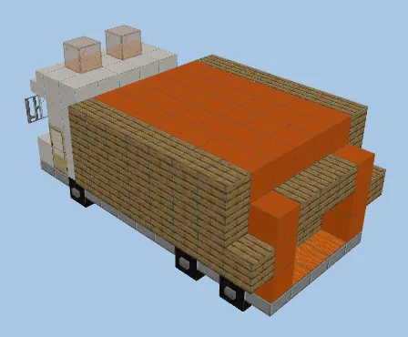 City Garbage Truck Model Minecraft schematic