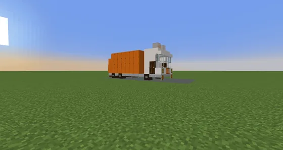 City Garbage Truck Model Minecraft schematic