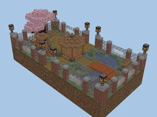 City Park Garden Minecraft schematic preview