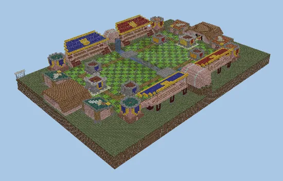Clash Royale Royal Arena Castle Minecraft schematic preview