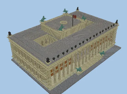Classic Museum Building Berlin Minecraft schematic