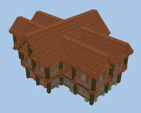 Classic Survival Medieval Home Schematic Minecraft schematic preview