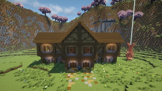 Classic Survival Medieval Home Schematic Minecraft schematic