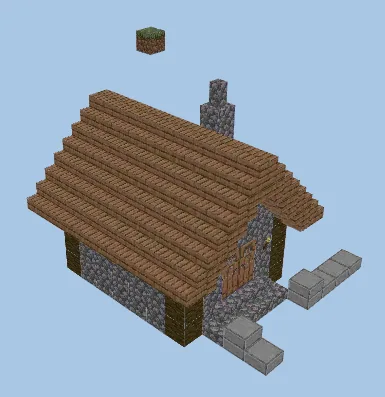 Classic Villager House Minecraft schematic preview