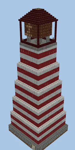 Coastal Lighthouse Residence Minecraft schematic preview