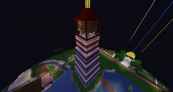 Coastal Lighthouse Residence Minecraft schematic