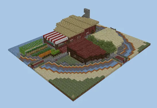 Coastal Sandcrab Village Minecraft schematic preview