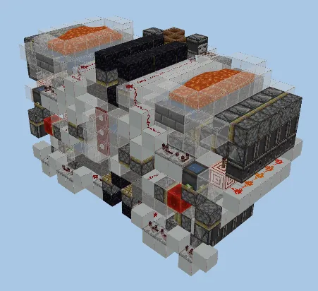 Cobblestone and Stone Generator Minecraft schematic