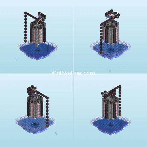 Cobblestone Farm Generator Minecraft schematic