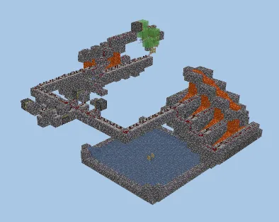 Cobblestone Farm Schematic Minecraft schematic