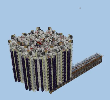 Cobblestone Farm With Fast Storage Minecraft schematic preview