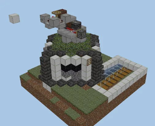 Cobblestone Generator Minecraft schematic preview