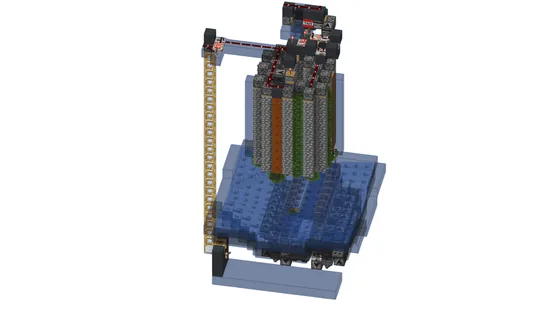 Cobblestone Generator With Storage Minecraft schematic